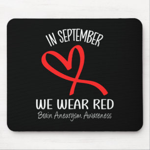 Mousepad Coração Em Setembro Vestimos O Aneurismo Do Cérebr