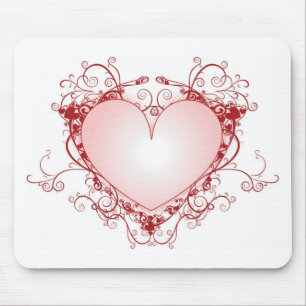 Mousepad Coração filigrana