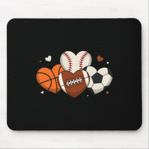 Mousepad Coração Fofo Venda Futebol Esqueleto Torcedor de F