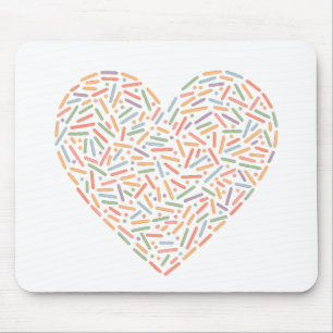 Mousepad Coração Grito Sprinkle