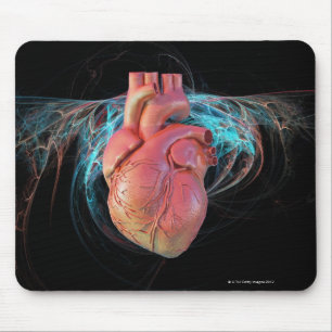 Mousepad Coração humano, arte finala do computador