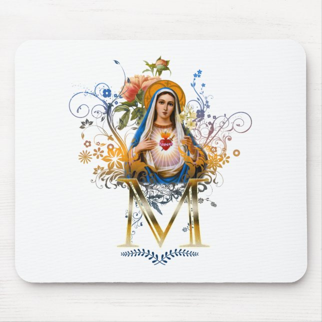 Mousepad Coração imaculado de Mary (Frente)