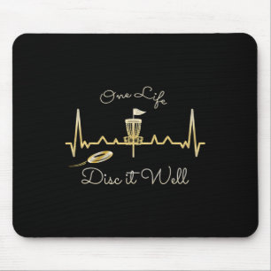Mousepad Coração Legal Uma Vida Disco Bem - Golfe de Disco