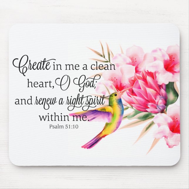 Mousepad Coração limpo (Frente)