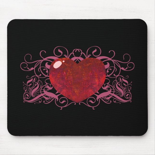 Mousepad Coração Opal de Fogo (Frente)