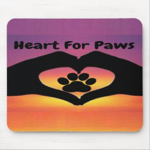 Mousepad Coração Para Patas
