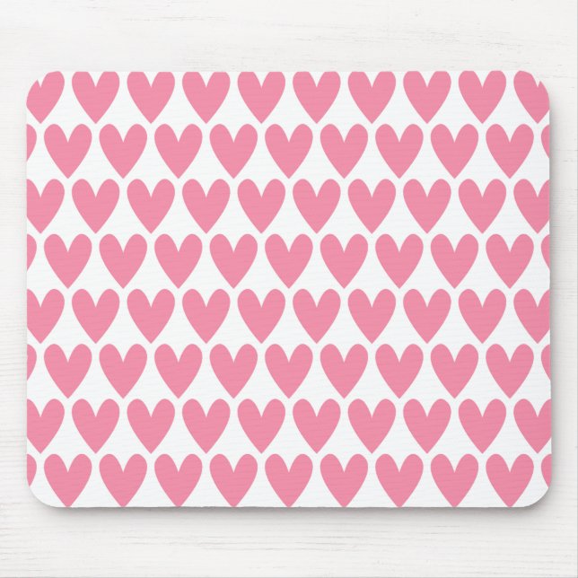 Mousepad Coração Rosa (Frente)
