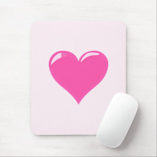 Mousepad Coração Rosa - Amor