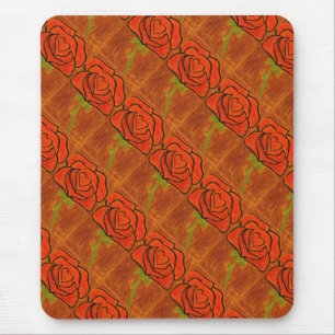 Mousepad "Coração Rosa nº 6" Padrão Inclinado