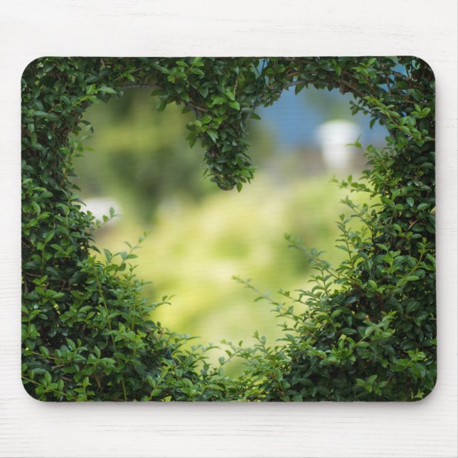 Mousepad Coração Tópico Verde (Frente)