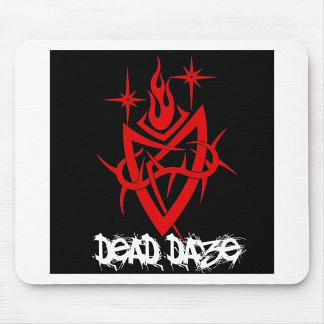 Mousepad Coração Tribal de Dias Mortos (Frente)