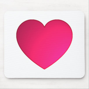 Mousepad Coração Vermelho de Cereja brilhante