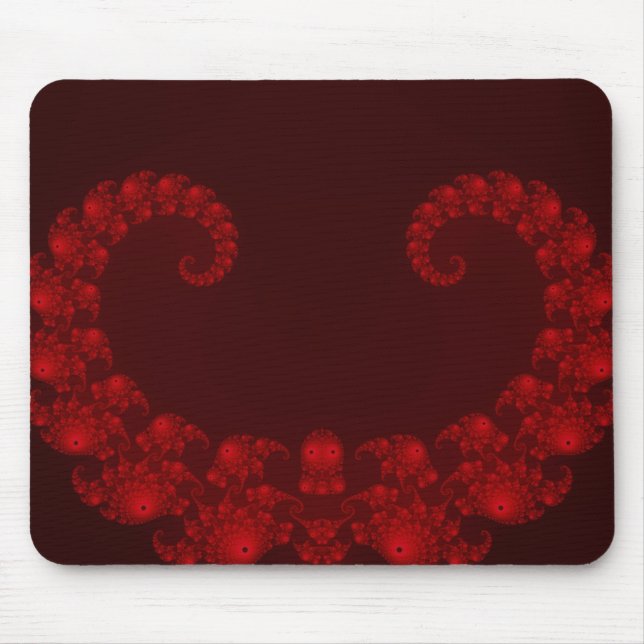 Mousepad Coração Vermelho Escuro (Frente)