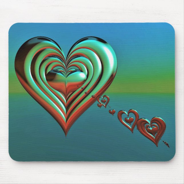 Mousepad Corações Alto do Céu (Frente)