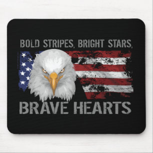 Mousepad Corações Americanos Corajosos