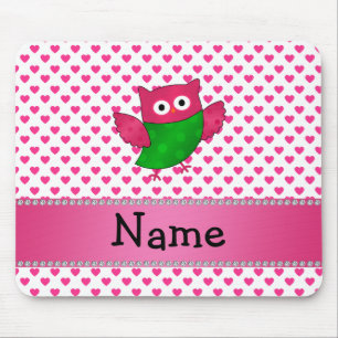 Mousepad Corações bonitos conhecidos personalizados do ro