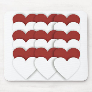Mousepad Corações Clusterizados