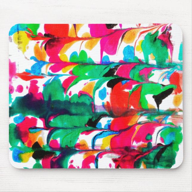 Mousepad Corações coloridos (Frente)