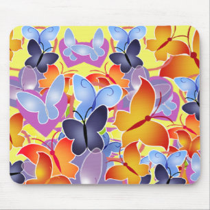Mousepad Corações da borboleta