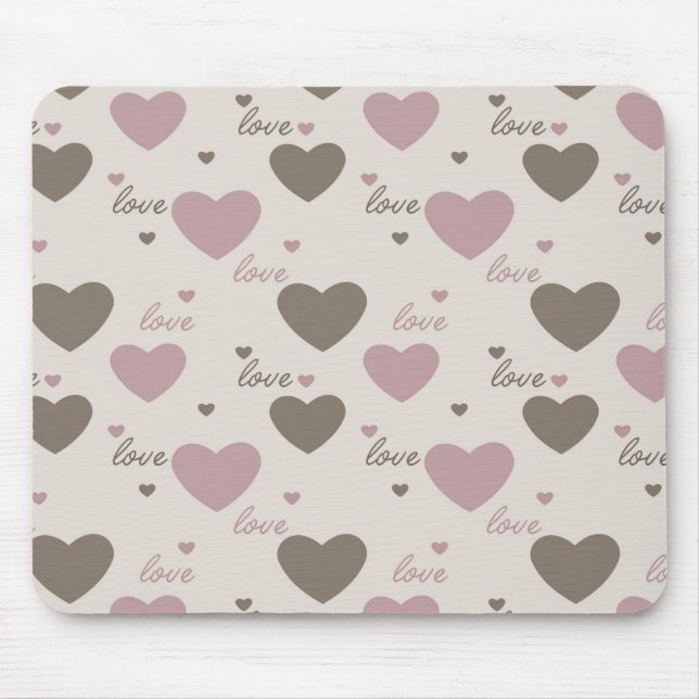 Mousepad Corações de Amor (Frente)