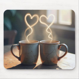 Mousepad Corações de Café Steamy