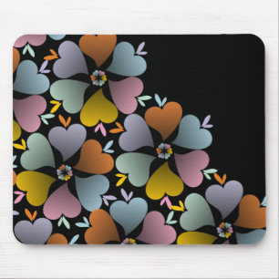 Mousepad Corações de florescência 1