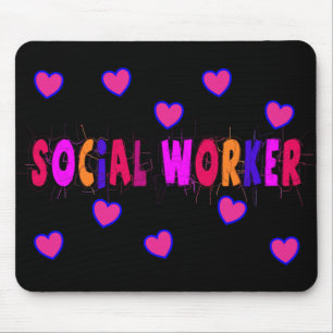 Mousepad CORAÇÕES do assistente social