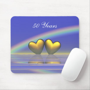 Mousepad Corações do Ouro do 50º aniversário