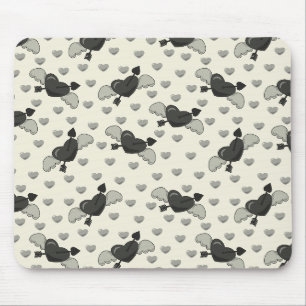 Mousepad Corações e Flechas Voadores