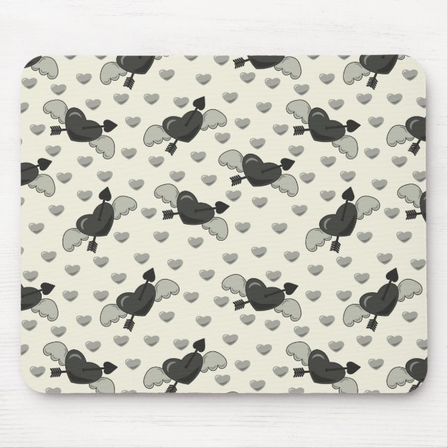 Mousepad Corações e Flechas Voadores (Frente)