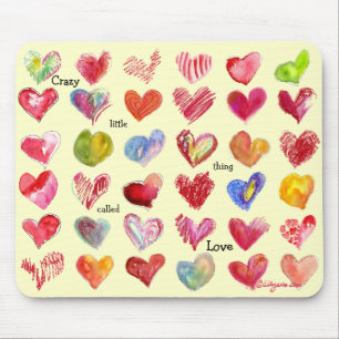 Mousepad Corações Mouspad do dia dos namorados