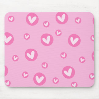Mousepad Corações Rosa