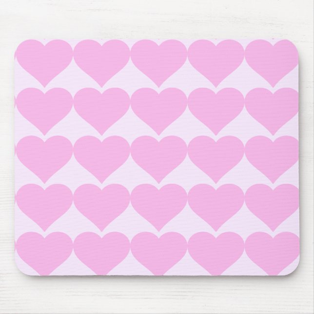 Mousepad Corações Rosa,Amor Incondicional_ (Frente)