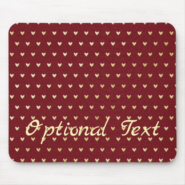 Mousepad Corações sem costura (Frente)