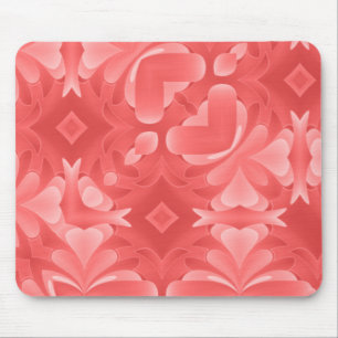 Mousepad Corações vermelhos e diamantes