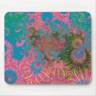 Mousepad Corais de Arte Abstrata