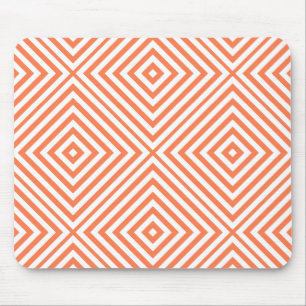 Mousepad Coral Diamond Chevron