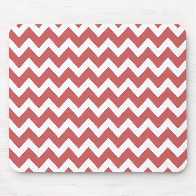 Mousepad Coral Zigzag Chevron Stripes (Frente)