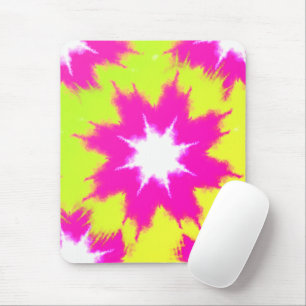 Mousepad Corante Amarelo Verde Rosa Moderno