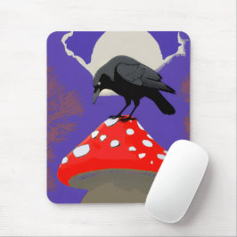 Mousepad Corbeau Mystique Gothique