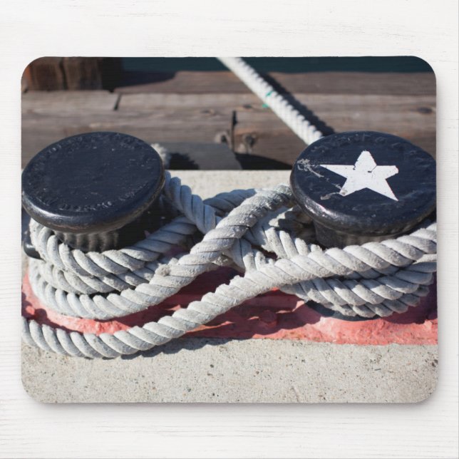 Mousepad Corda amarrada a dois postes de amarração (Frente)
