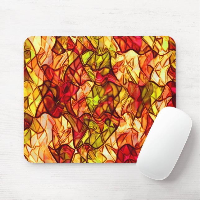 Mousepad Cordões cruzados escondidos sob um tecido vermelho (Com mouse)