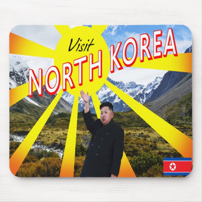 Mousepad Coreia do Norte da visita (Frente)