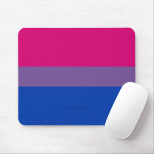 Mousepad Cores da bandeira do orgulho bissexual SlipperyJoe