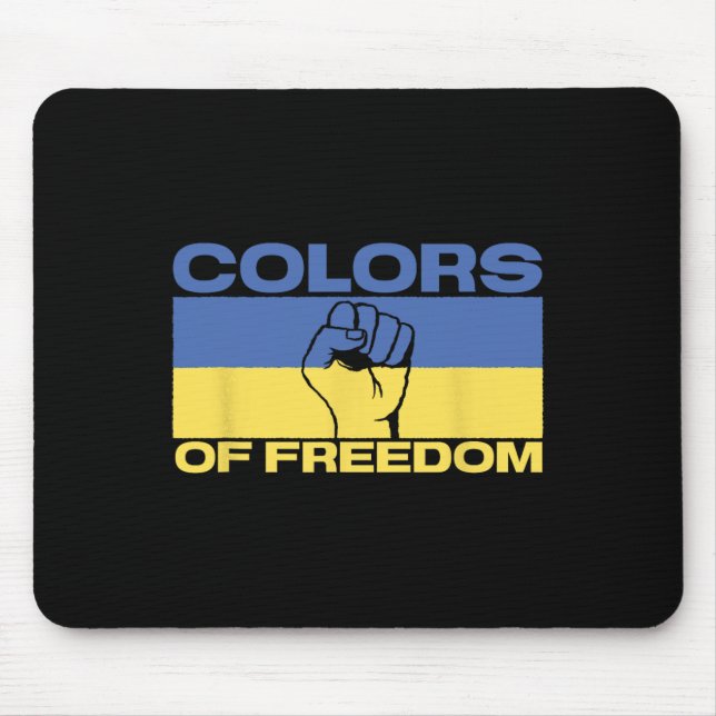 Mousepad Cores Da Liberdade Bandeira Da Ucrânia  (Frente)