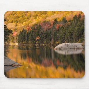Mousepad Cores de Outono Refletidas em Lagoa de Castor