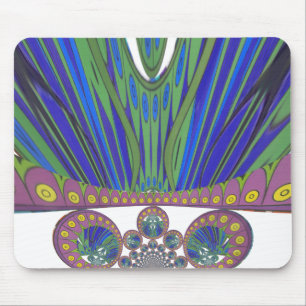 Mousepad Cores de pavão africano