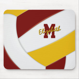 Mousepad cores de time esportivo marrom e dourado