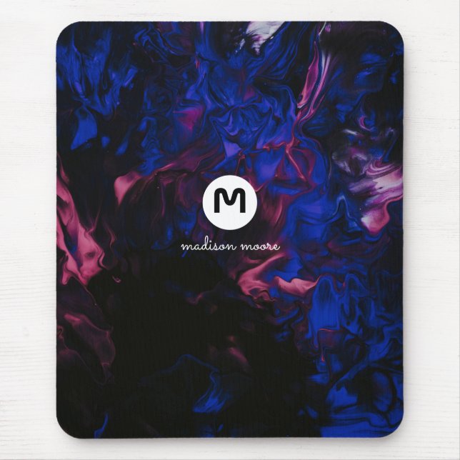 Mousepad Cores do Espaço do Monograma (Frente)