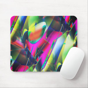 Mousepad Cores extravagantes de abstrato e formas de exibi